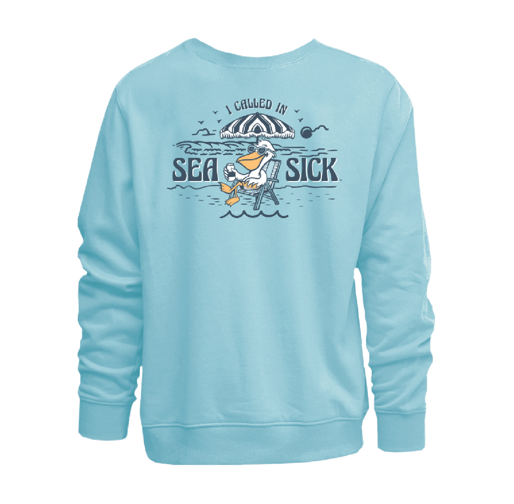 Sea Sick Pelican Vintage Crew