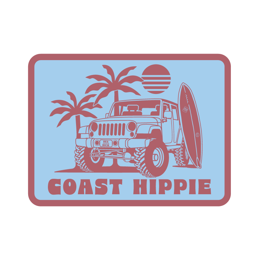 Beach Jeep Sticker