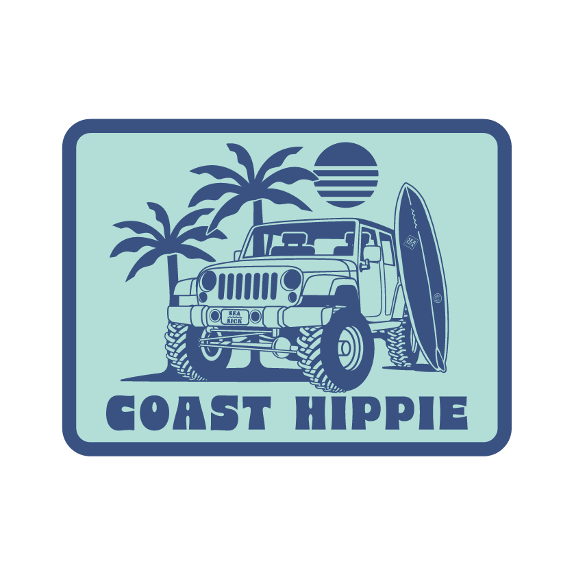 Beach Jeep Sticker