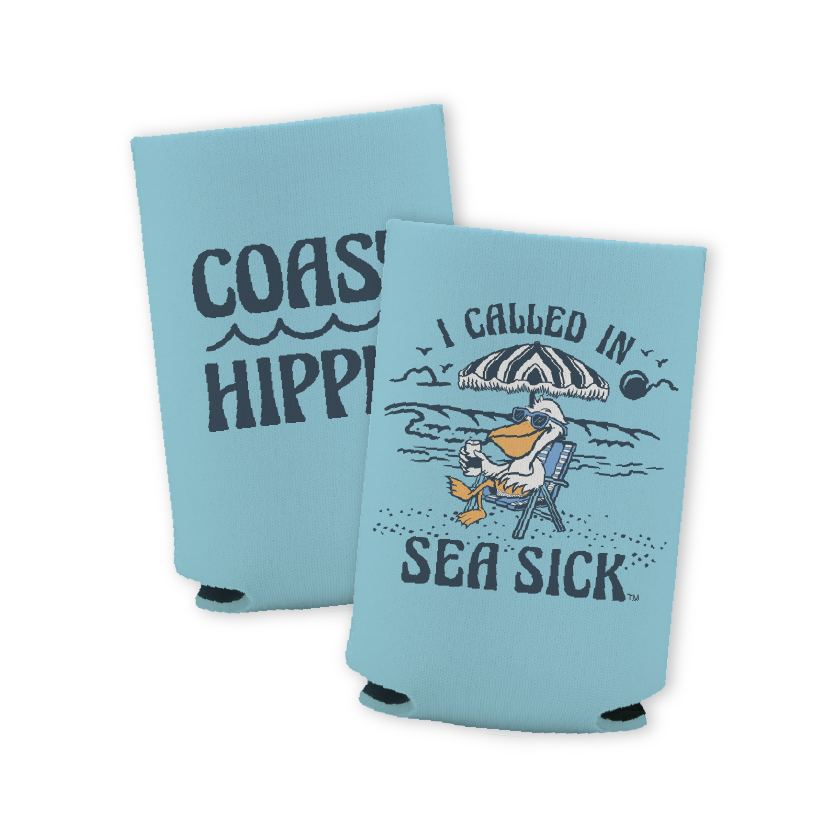 Seasick Pelican Koozie