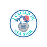 Sea Sick Coconut Sticker