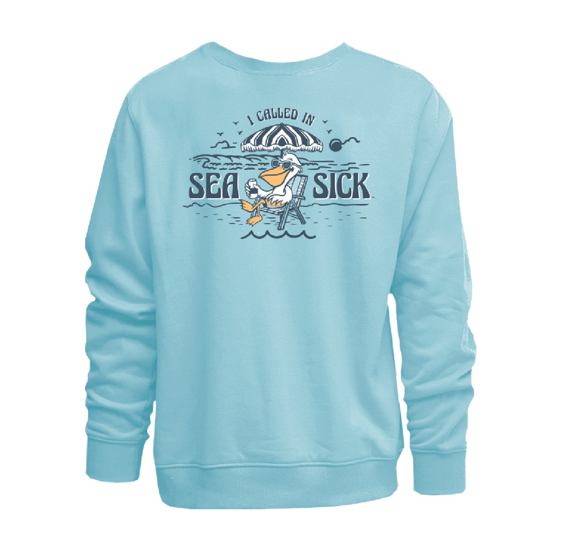 Sea Sick Pelican Vintage Crew