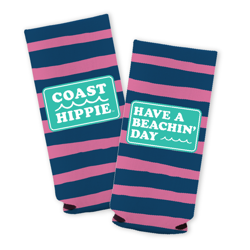 Beachin' Day Slim Koozie