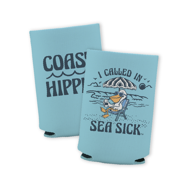 Seasick Pelican Koozie