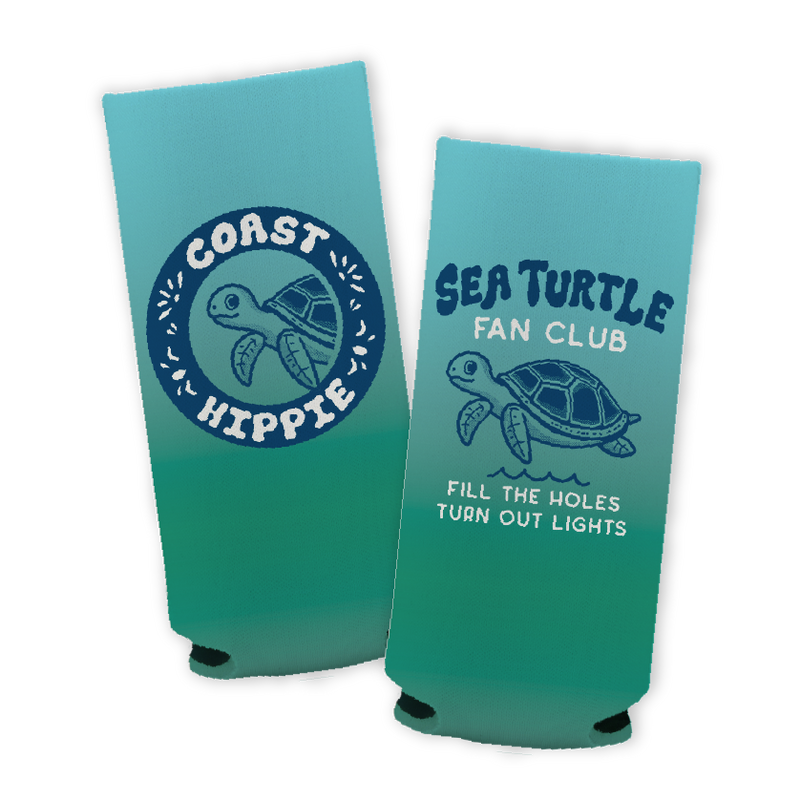 Turtle Fan Club Koozie Slim