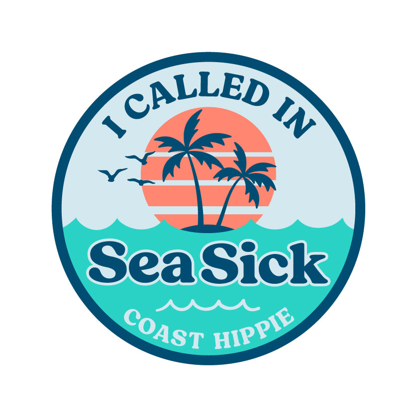 Sea Sick Island Sticker
