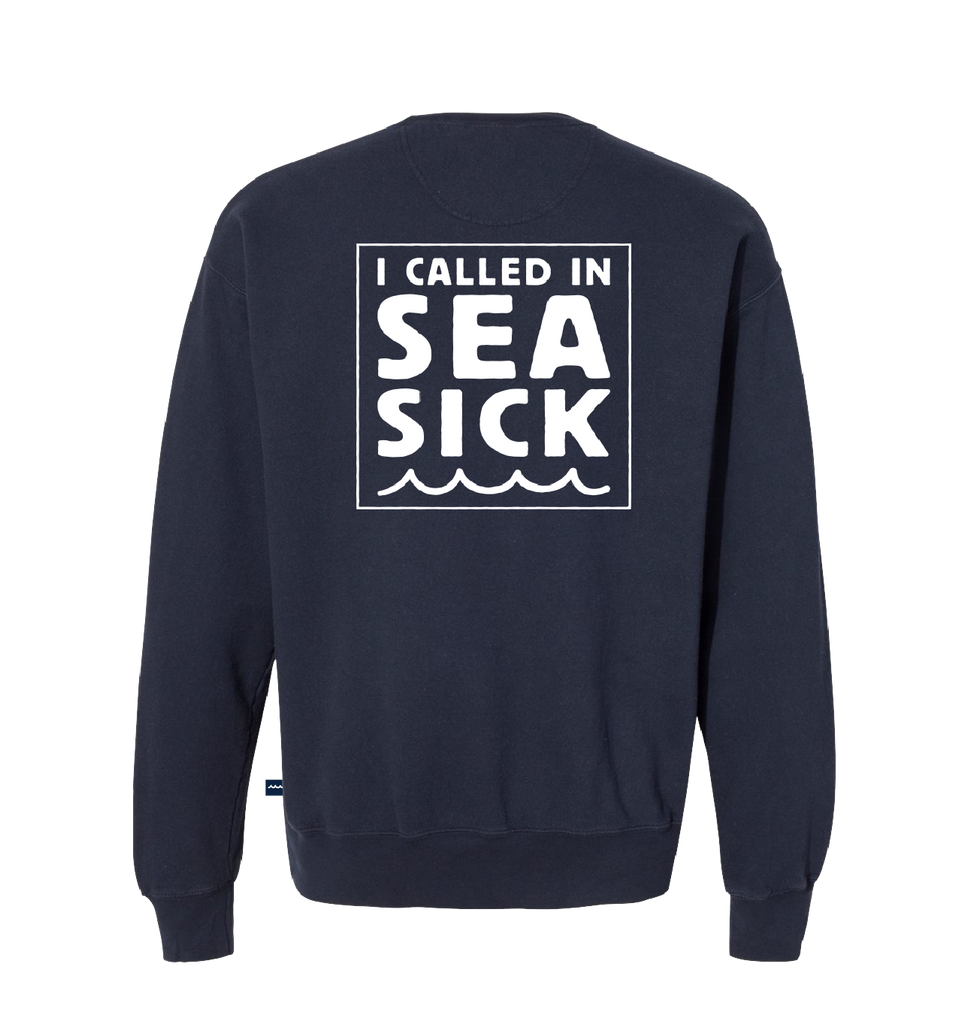 Sea Sick Vintage Crew Sweatshirt – CoastHippie Sea Sick Vintage Crew Sweatshirt – CoastHippie